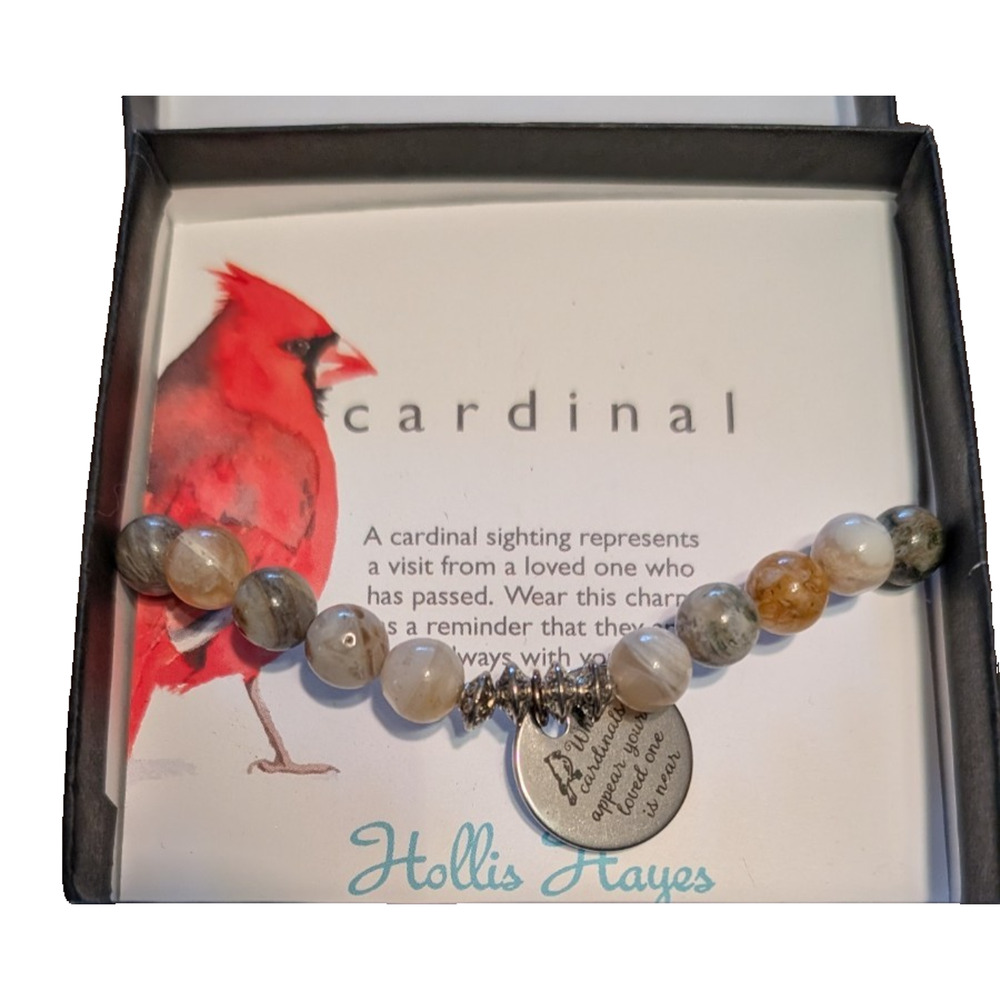 Hollis Hayes Beaded Bracelet‎ CARDINAL NEW NIB